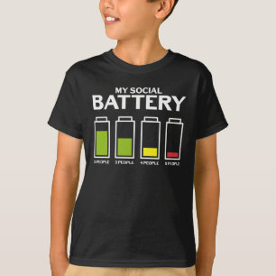T-shirt Une introspection maladroite envers les gens Batte