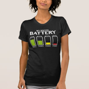 T-shirt Une introspection maladroite envers les gens Batte