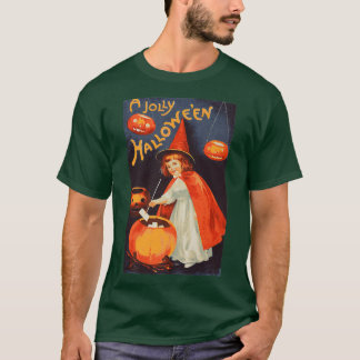 T-shirt Une jolie sorcière Vintage rétro Halloween Jolly f