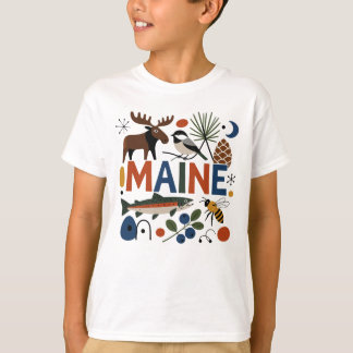 T-shirt Une journée faunique en Nouvelle-Angleterre