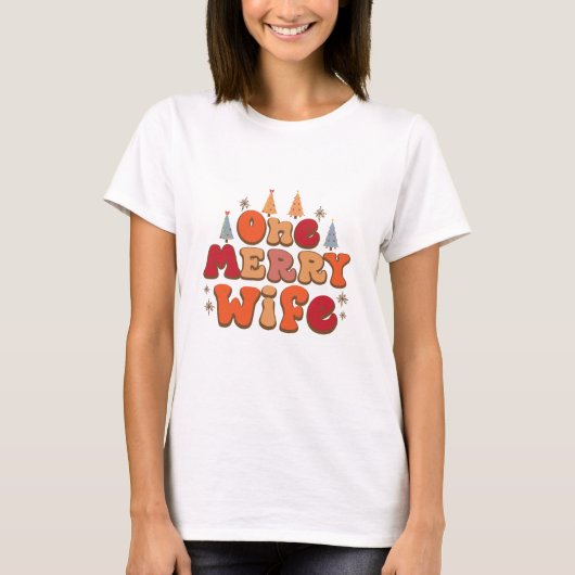 T-shirt Une joyeuse commère - Noël (Devant)