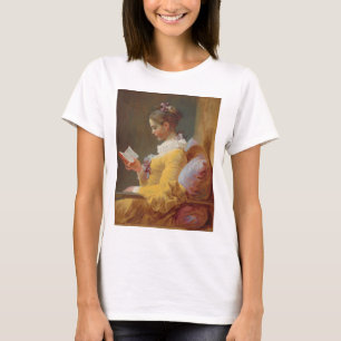 T-shirt Une lecture de jeune fille, le lecteur par J.