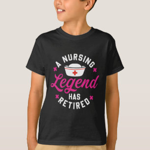T-shirt Une Légende Des Infirmières A Retraité Une Infirmi