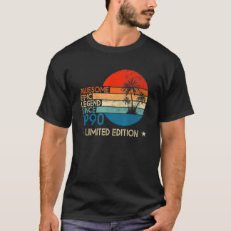 T-shirt Une légende épopée incroyable depuis 1990 32 Anniv