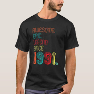 T-shirt Une légende épopée stupéfiante depuis 1991 31 ans