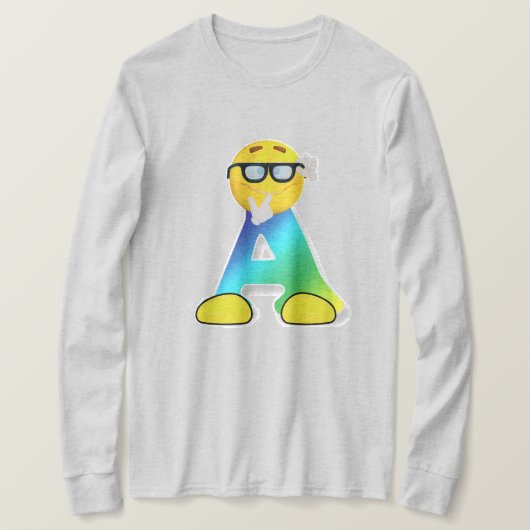 T-shirt Une lettre (Design devant)