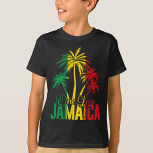 T-shirt Une Love Jamaïque Vacances Jamaïcaines Reggae Palm