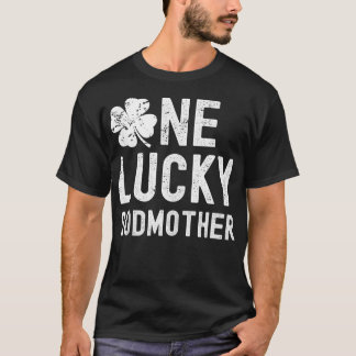 T-shirt Une Lucky Godmère Funny Matching Famille St Patri