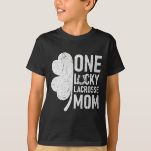 T-shirt Une Lucky Lacrosse Maman Drôle Matching St patrick
