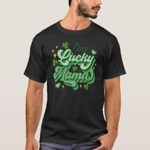 T-shirt Une Lucky Mama Mères Retro Irlande Super St Pat