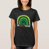 T-shirt Une Lucky Rainbow Teacher St Patricku2019s Day App (Devant)