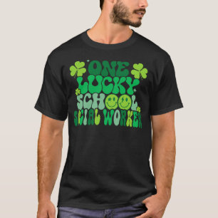 T-shirt Une Lucky School Social Worker St Patrick's Day Gr