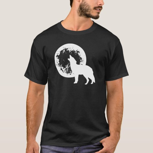 T-shirt Une lune de loup (Devant)