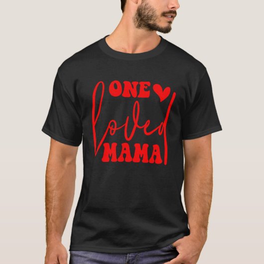T-shirt Une maman aimée (Devant)