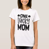 T-shirt Une maman chanceuse (Devant)