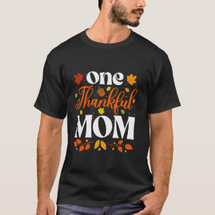 T-shirt Une Maman Merci Thanksgiving Famille Automne Autom