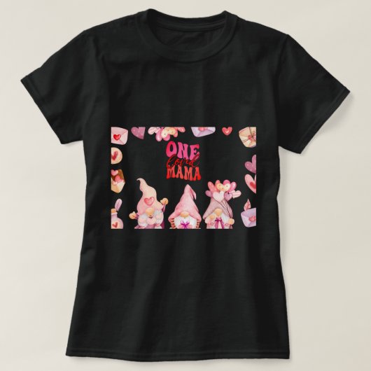 T-shirt Une maman métisse aimée (Design devant)
