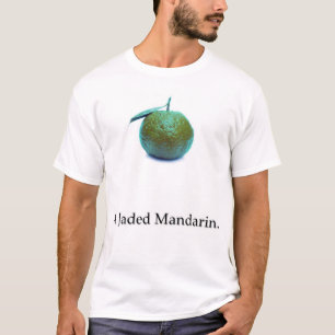 T-shirt une mandarine fatiguée