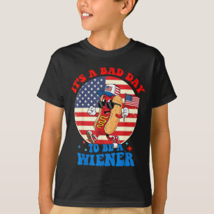 T-shirt Une mauvaise journée pour être un wiener drôle hot