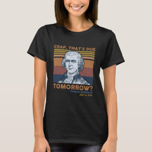 T-shirt Une merde qui nous attend demain Thomas
