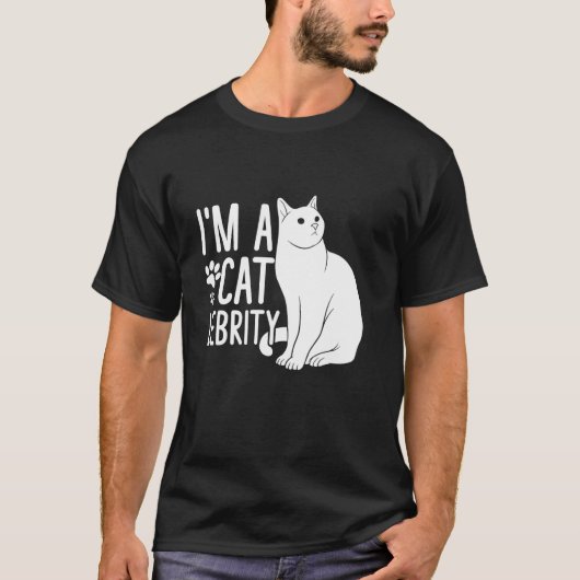 T-shirt une mère de chat célébrité (Devant)