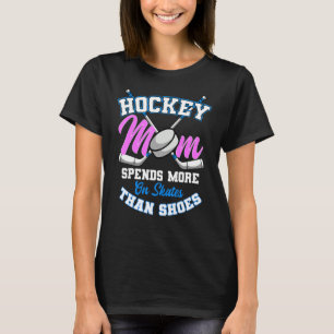 T-shirt Une Mère De Hockey Dépense Plus Sur Le Patinage Qu