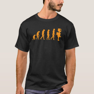 T-shirt Une Mignonne Évolution Drôle Pour Robot Machine