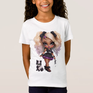 T-Shirt Une mignonne fille Halloween Collection de design 