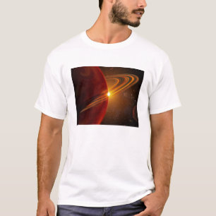 T-shirt Une mise sur orbite géante de planète soleil-com