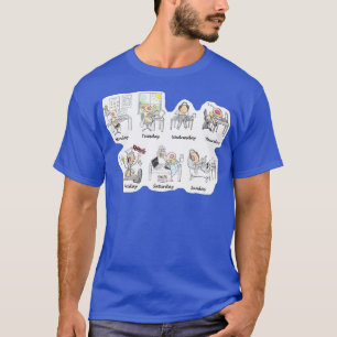 T-shirt Une mouche à fruits pour chaque jour de la semaine