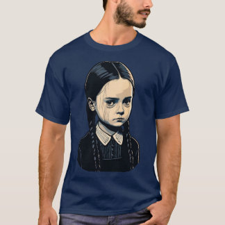 T-shirt Une mystérieuse fille mercredi 1