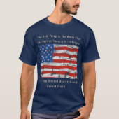 T-shirt Une nation divisée (conception d'AVANT et de DOS) (Devant)