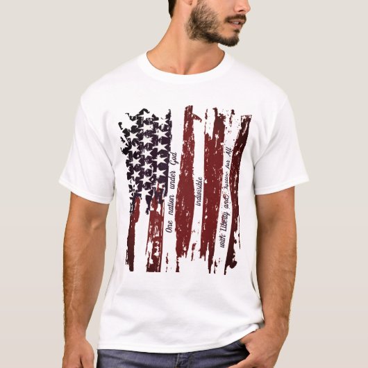 T-shirt Une nation sous Dieu (Devant)