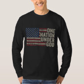 T-shirt UNE NATION SOUS DIEU - Christian USA Amérique Vint (Devant)