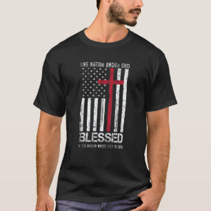 T-shirt Une nation sous Dieu Le patriotique américain du d