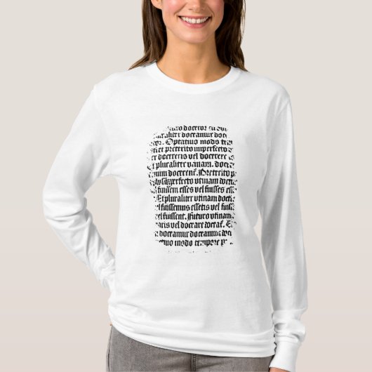 T-shirt Une page du 'Grammaire Latine (Devant)