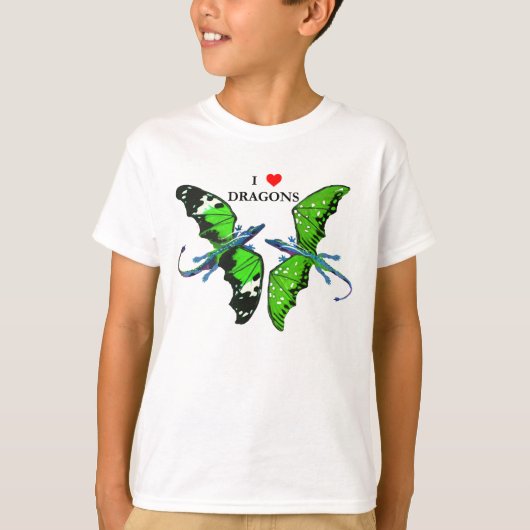 T-shirt Une paire de dragons (Devant)
