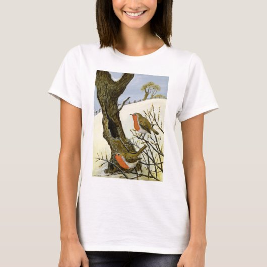 T-shirt Une paire de merles (Devant)
