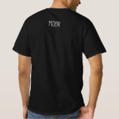 T-shirt Une peinture de la lune dans l'espace (Dos)