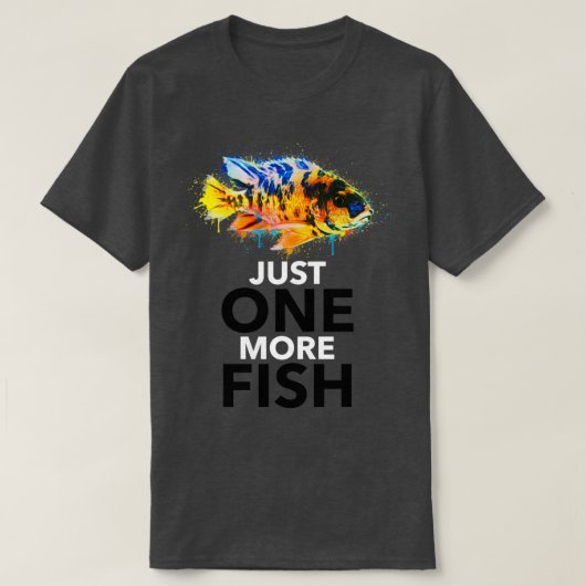 T-shirt Une Peinture de Poisson De Plus Design (Design devant)
