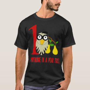 T-shirt Une perdrix dans un arbre à poires Chanson 12 jou