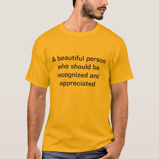 T-shirt une personne (Devant)