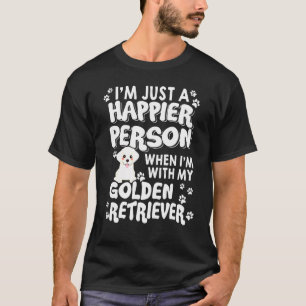 T-shirt Une Personne Plus Heureuse Quand Je Suis Avec Mon