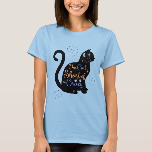 T-shirt Une petite fille de Cat Crazy Crazy (Devant)