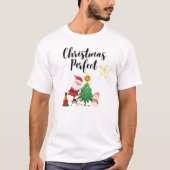 T-shirt Une petite tarte de Noël parfaite (Devant)