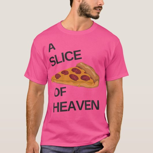 T-shirt Une Pizza Du Ciel (Devant)