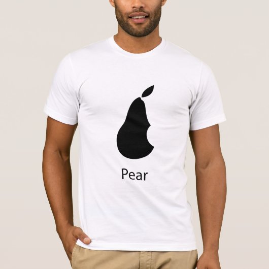 T-shirt Une poire avec une morsure ! (Devant)