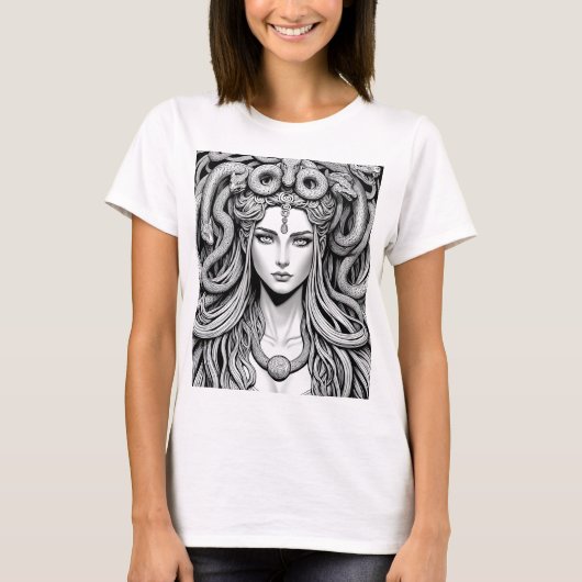 T-shirt Une Prêtesse Devenue Démon, Medusa (Devant)