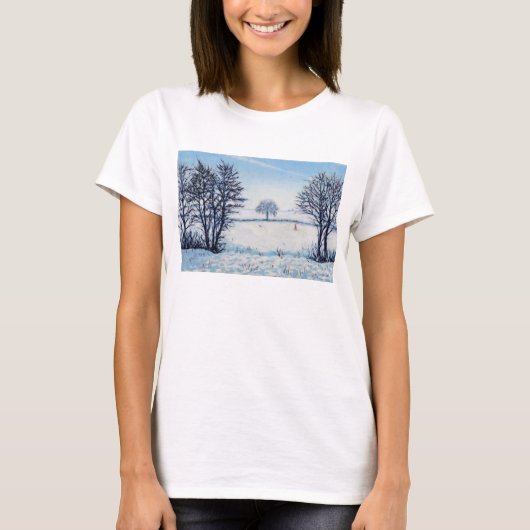 T-shirt Une promenade d'hivers (Devant)