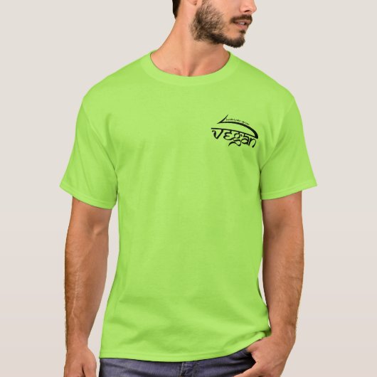 T-shirt une raison pour aller au végétalien (Devant)